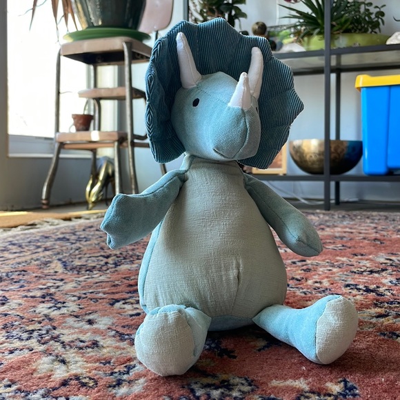 Anthropologie Triceratops Plushie - Picture 1 of 6